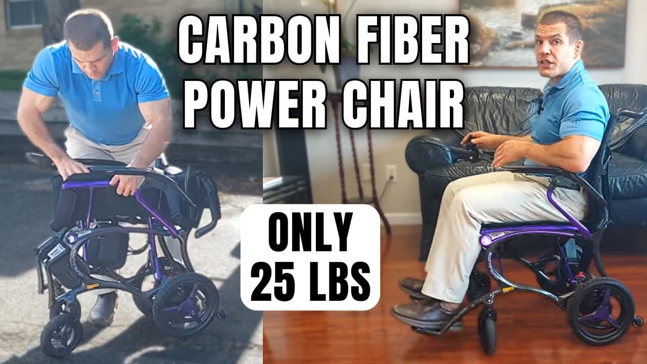 25-lb Carbon Fiber Electric Wheelchair
